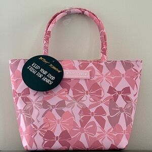 NEW Betsey Johnson Pink Bows insulated lunch tote bag